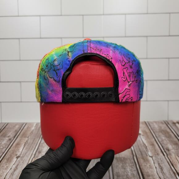 The Grateful Dead Vintage Tie Dye All Over Print Adjustable Snapback Made In USA - Picture 3 of 8